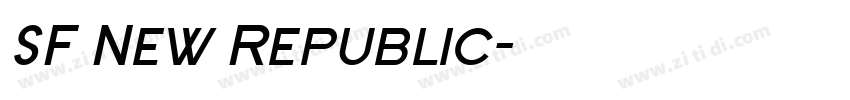 SF New Republic字体转换